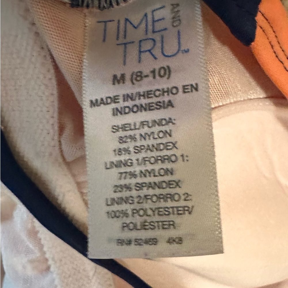 Time and Tru Women’s One Piece Swimsuit Size Medium (8-10) - Picture 3 of 3